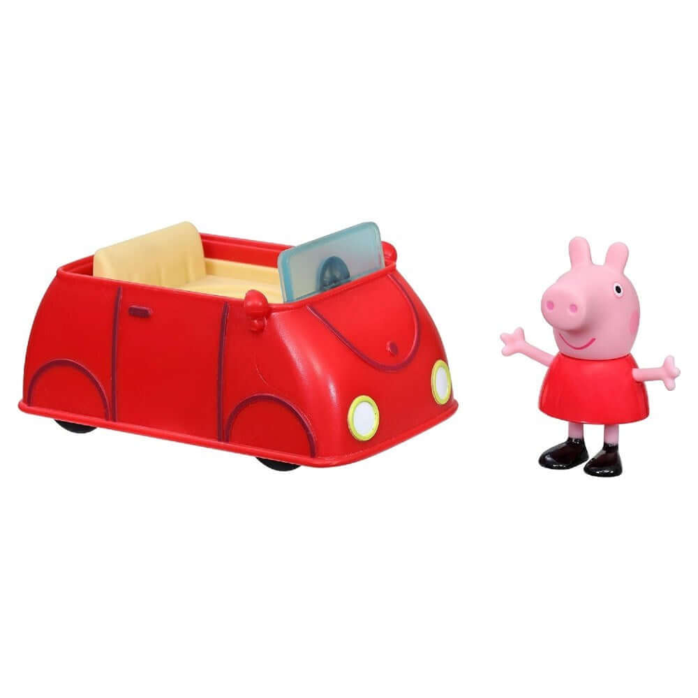 Peppa Pig Figür ve Araç Seti Peppa ve Kırmızı Araba F2212 - Roket Oyuncak