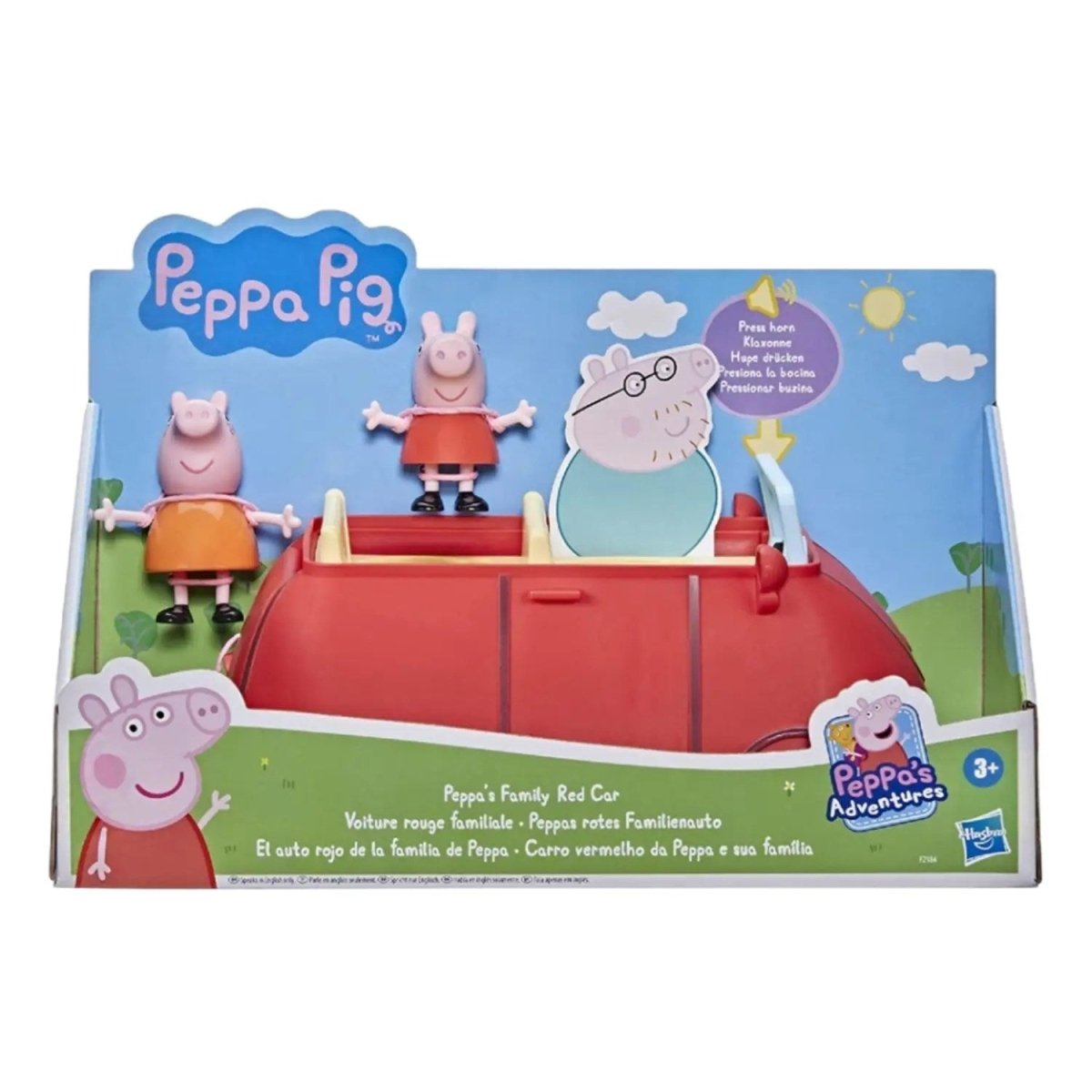Peppa Pig Peppa'nın Sesli Kırmızı Aile Arabası F2184 - Roket Oyuncak