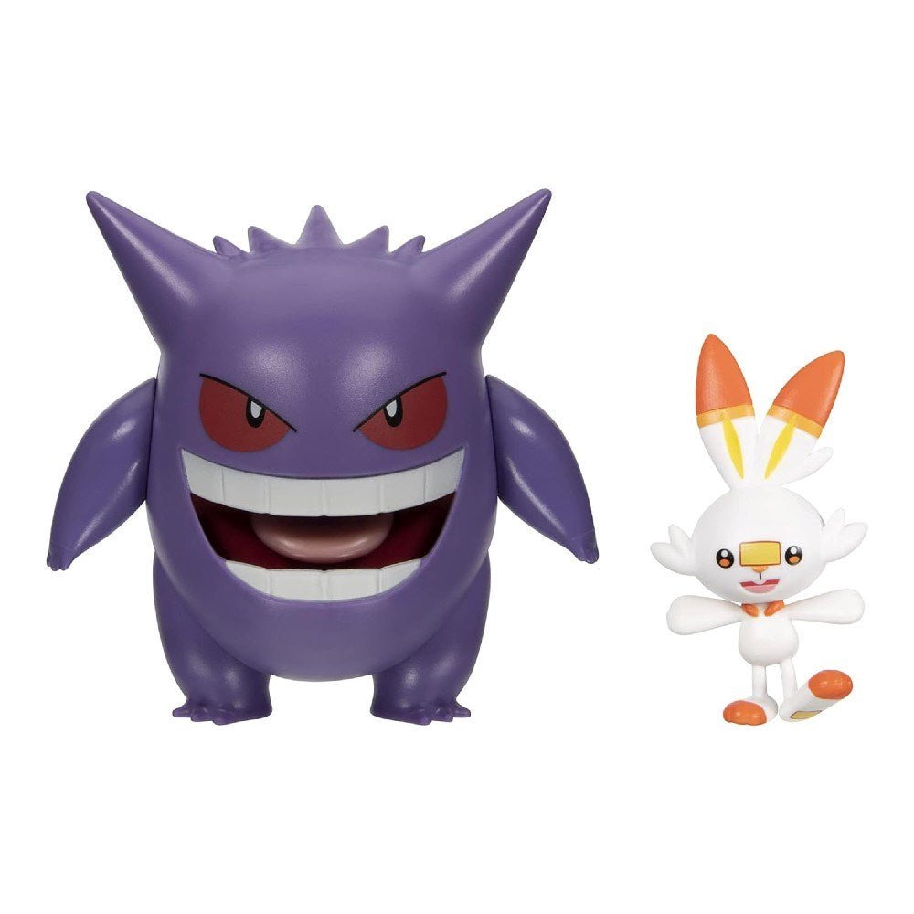 Pokemon Battle 2'li Figür Paketi Gengar ve Scorbunny PKW2548 - Roket Oyuncak