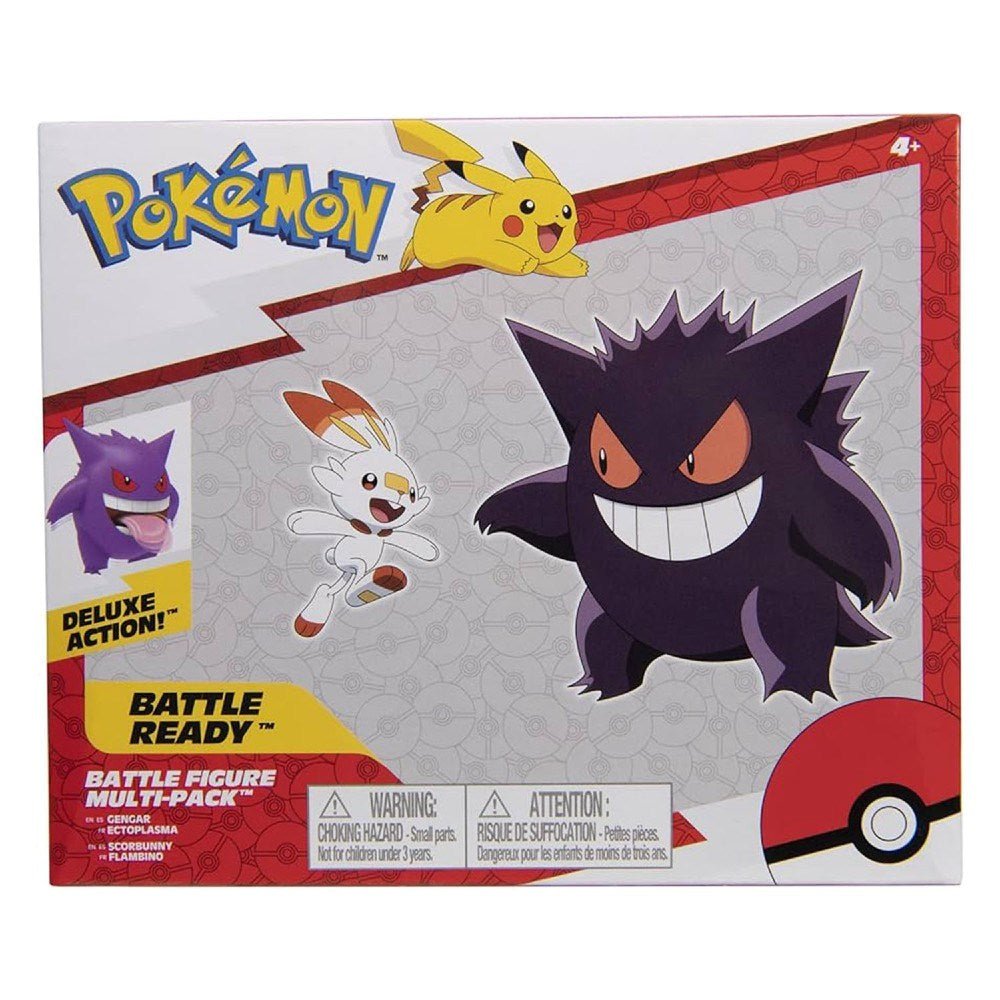 Pokemon Battle 2'li Figür Paketi Gengar ve Scorbunny PKW2548 - Roket Oyuncak