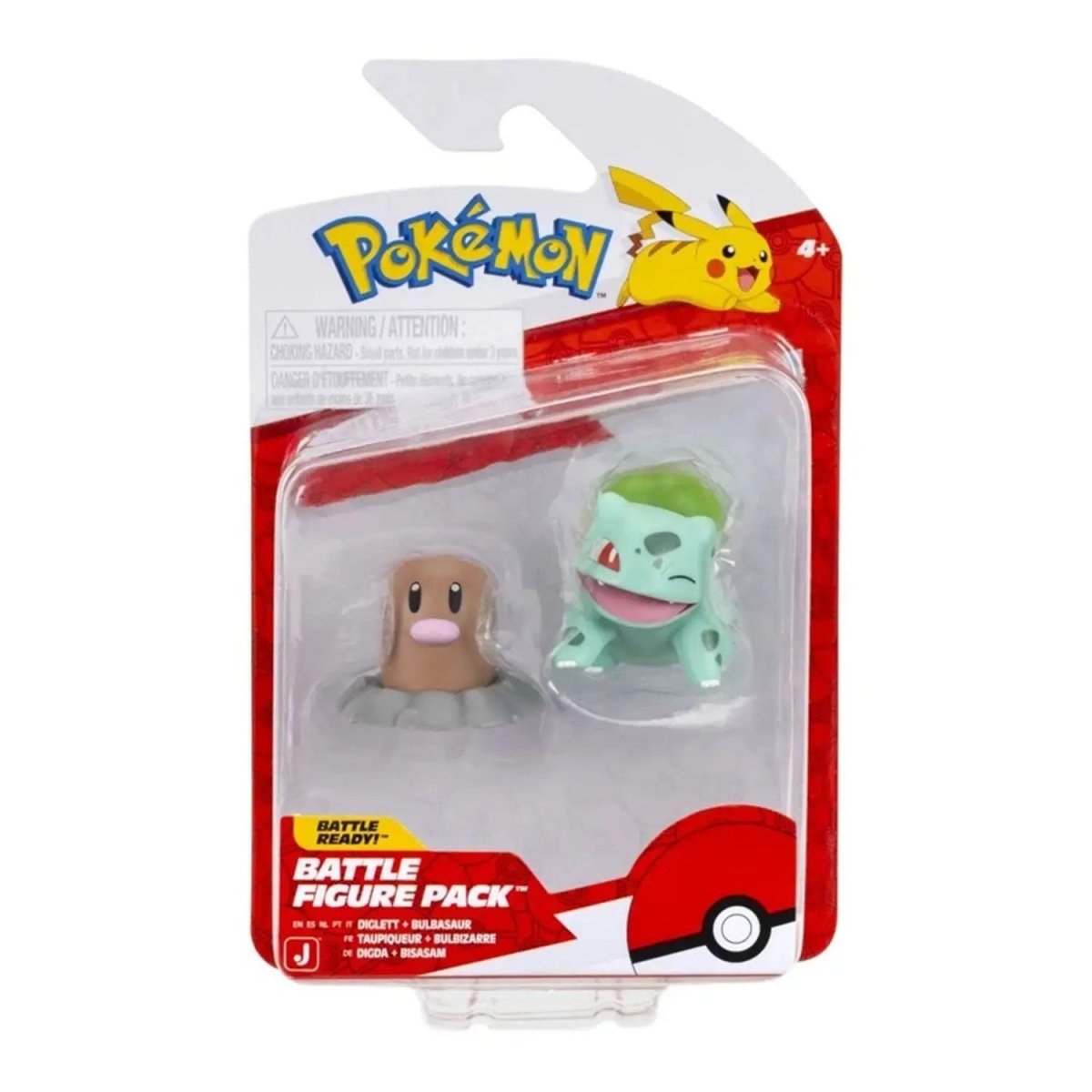 Pokemon Battle 2'li Figür Seti Diglett & Bulbasaur PKW4061 - Roket Oyuncak