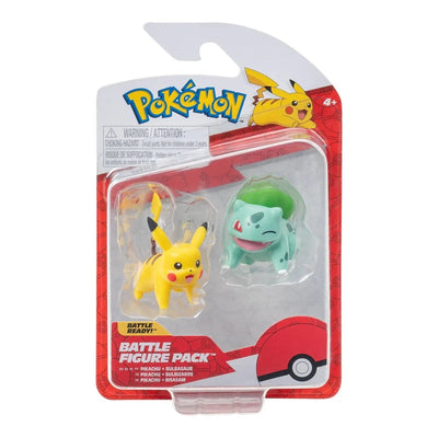 Pokemon Battle 2'li Figür Seti Pikachu & Bulbasaur PKW3587 - Roket Oyuncak