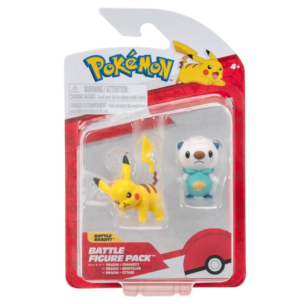 Pokemon Battle 2'li Figür Seti Pikachu & Oshawott PKW4068 - Roket Oyuncak