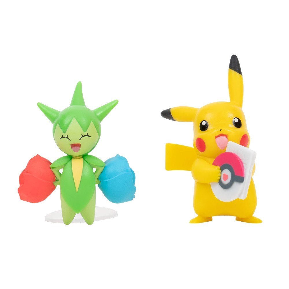 Pokemon Battle 2'li Figür Seti Pikachu & Roselia - Roket Oyuncak