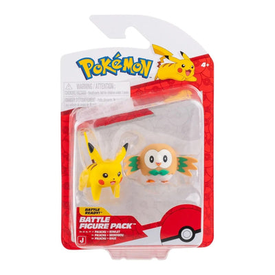 Pokemon Battle 2'li Figür Seti Pikachu & Rowlet PKW4072 - Roket Oyuncak