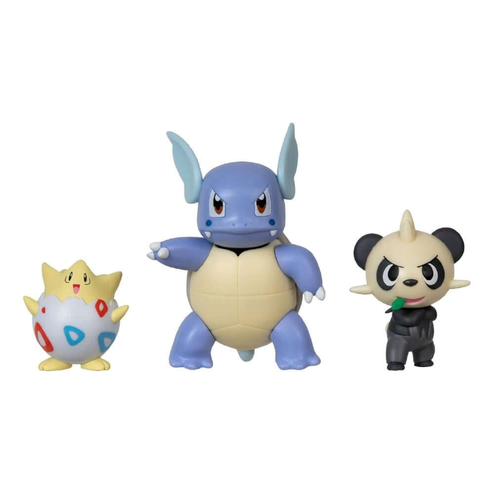 Pokemon Battle 3'lü Figür Seti Togepi & Wartortle & Pancham PKW3051 - Roket Oyuncak