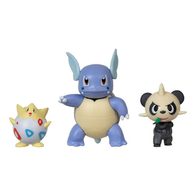 Pokemon Battle 3'lü Figür Seti Togepi & Wartortle & Pancham PKW3051 - Roket Oyuncak