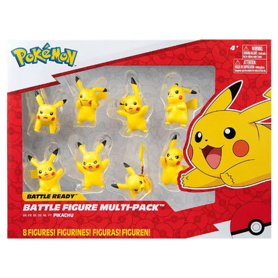 Pokemon Battle 8 li Figür Seti PKW2604 Pikachu - Roket Oyuncak