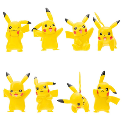 Pokemon Battle 8 li Figür Seti PKW2604 Pikachu - Roket Oyuncak