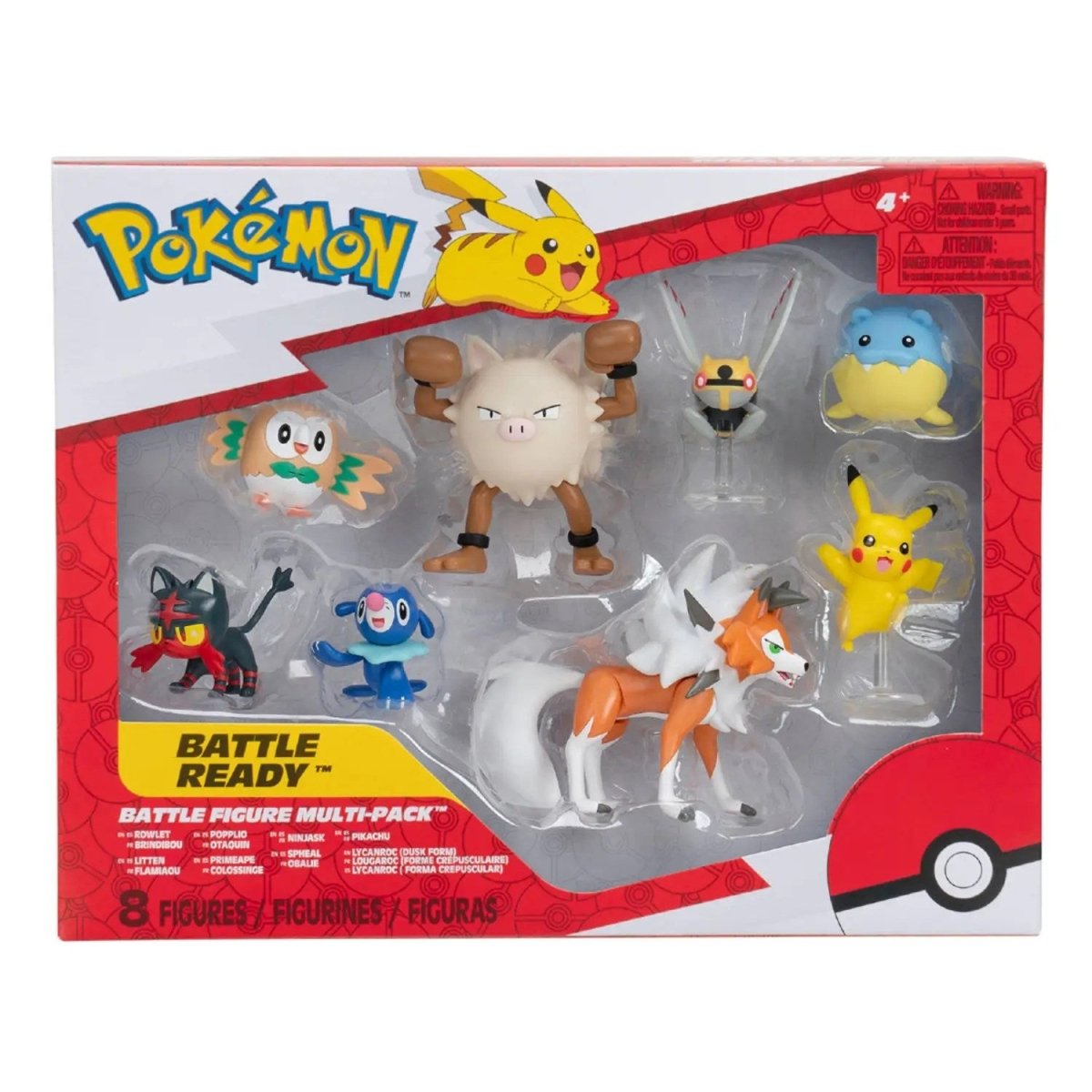 Pokemon Battle 8'li Figür Seti PKW3616 - Roket Oyuncak
