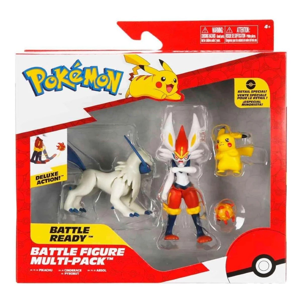 Pokemon Battle Aksiyon Figür ve Figür 4'lü Set - Roket Oyuncak