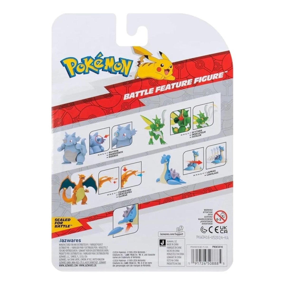 Pokemon Battle Aksiyon Figürler Lapras PKW3416 - Roket Oyuncak