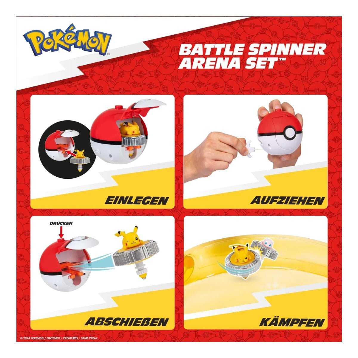 Pokemon Battle Spinner Arena Set Pikachu & Mew - Roket Oyuncak