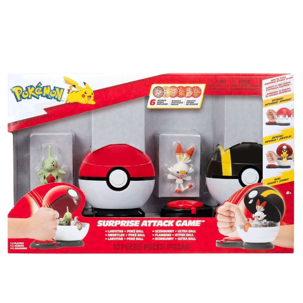 Pokemon Sürpriz Atak Oyun Seti S4 Larvitar ve Scorbunny PKW3653 - Roket Oyuncak