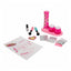 Pretty Pinky 2in1 Tırnak Tasarım Seti Çalkalayıcı Düzenekli, Simli, Stickerlı ve Renklendirilebilir Kalemli Komple Manikür ve Tasarım İstasyonu - Roket Oyuncak