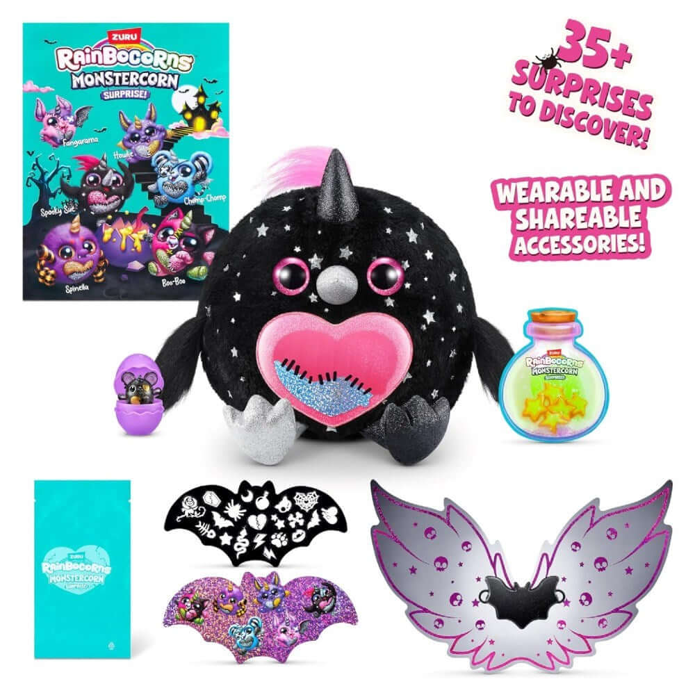 Rainbocorns Monstercorn Dev Sürpriz Peluş Spooky Sue - Roket Oyuncak