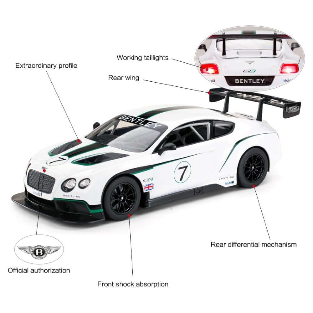 Rastar 1:14 Bentley Continental GT3 Uzaktan Kumandalı Araba - Roket Oyuncak