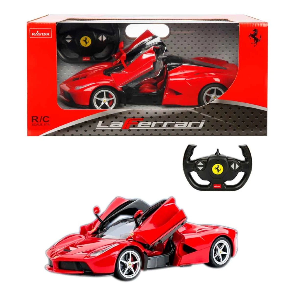 Rastar 1:14 Ferrari LaFerrari Uzaktan Kumandalı Işıklı Araba Manuel Açılan Kapılı ve USB Şarjlı - Roket Oyuncak