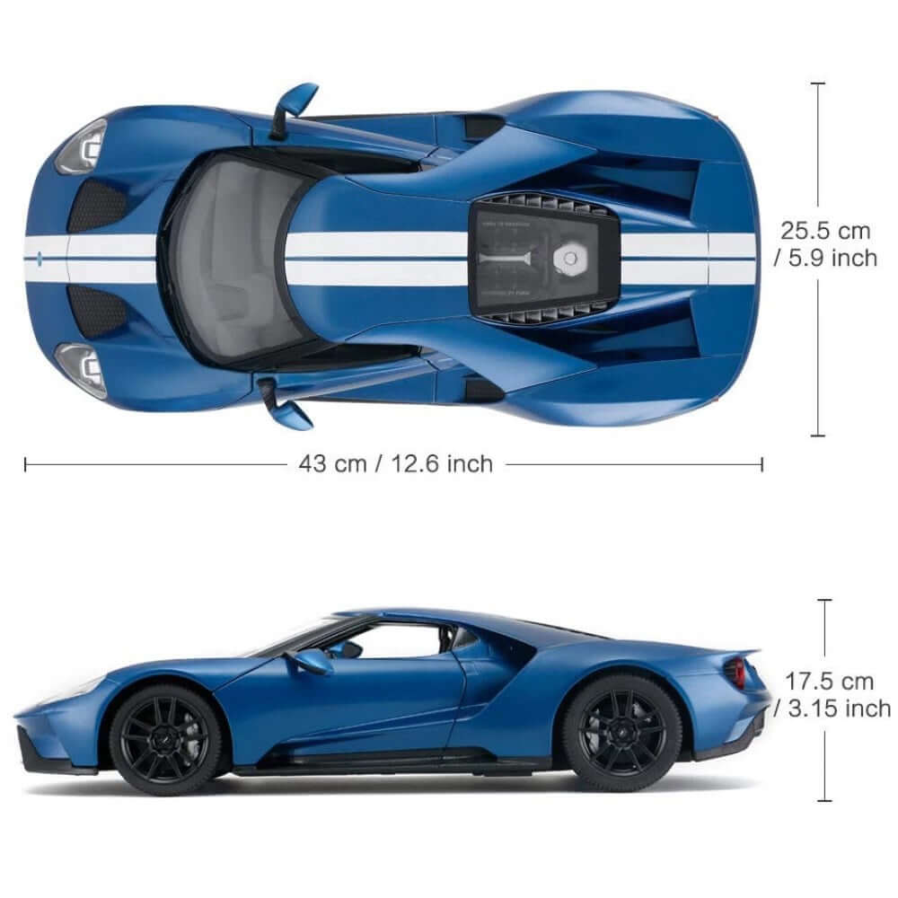Rastar 1:14 Ford GT Uzaktan Kumandalı Araba Işıklı Mavi - Roket Oyuncak
