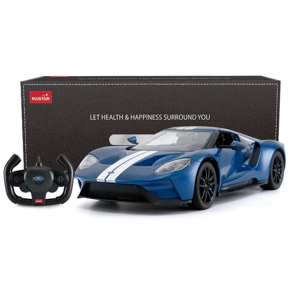 Rastar 1:14 Ford GT Uzaktan Kumandalı Araba Işıklı Mavi - Roket Oyuncak