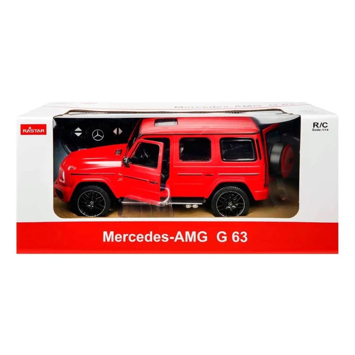 Rastar 1:14 Mercedes AMG G63 Işıklı Uzaktan Kumandalı Araba Kırmızı - Roket Oyuncak