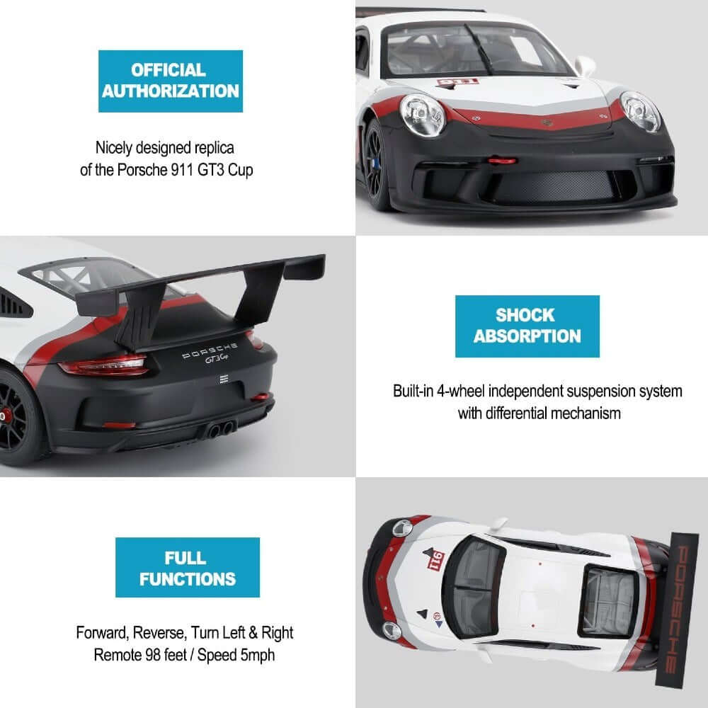 Rastar 1:14 Porsche 911 GT3 Cup Uzaktan Kumandalı Araba - Roket Oyuncak