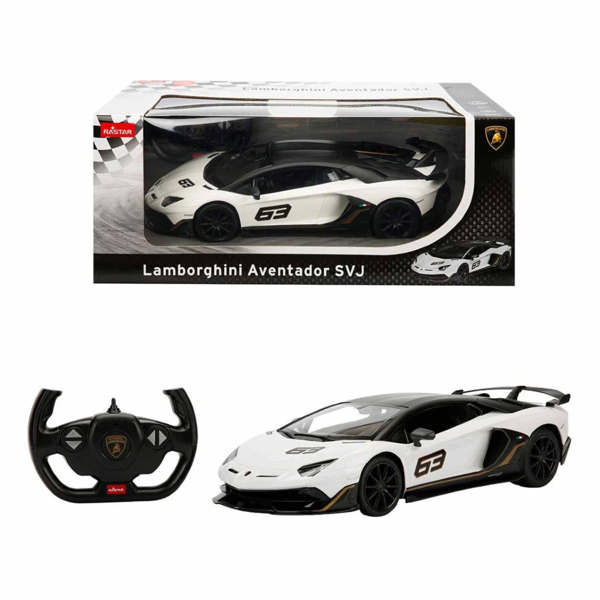 Rastar 1:14 Uzaktan Kumandalı Lamborghini Aventador SVJ Işıklı Araba 34 cm - Roket Oyuncak
