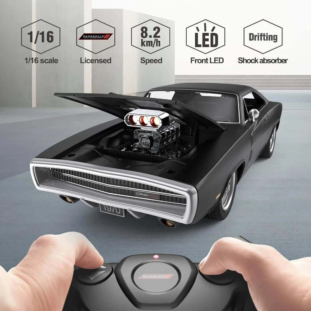 Rastar 1:16 1970 Dodge Charger RT Uzaktan Kumandalı Araba - Roket Oyuncak