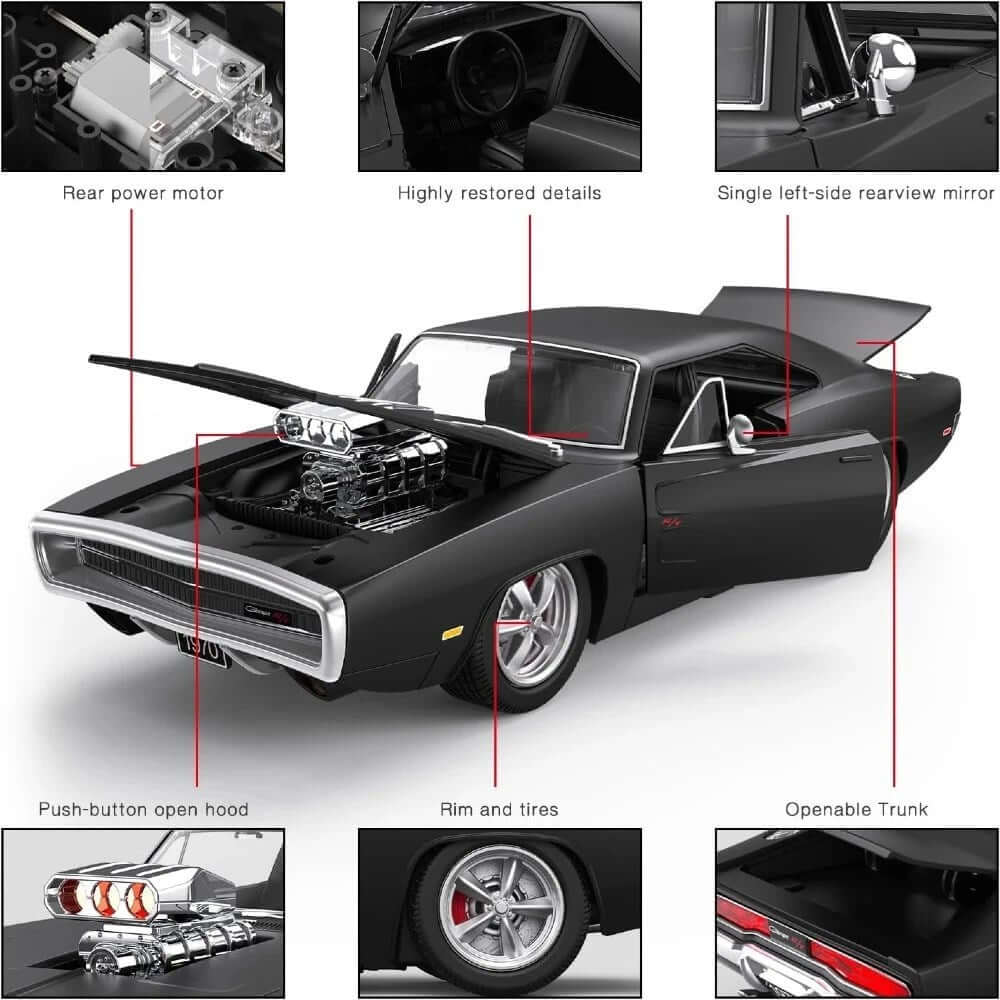 Rastar 1:16 1970 Dodge Charger RT Uzaktan Kumandalı Araba - Roket Oyuncak