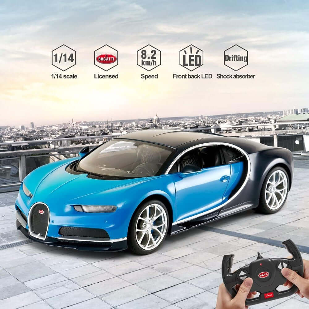 Rastar Bugatti Chiron Uzaktan Kumandalı Araba Mavi - Roket Oyuncak