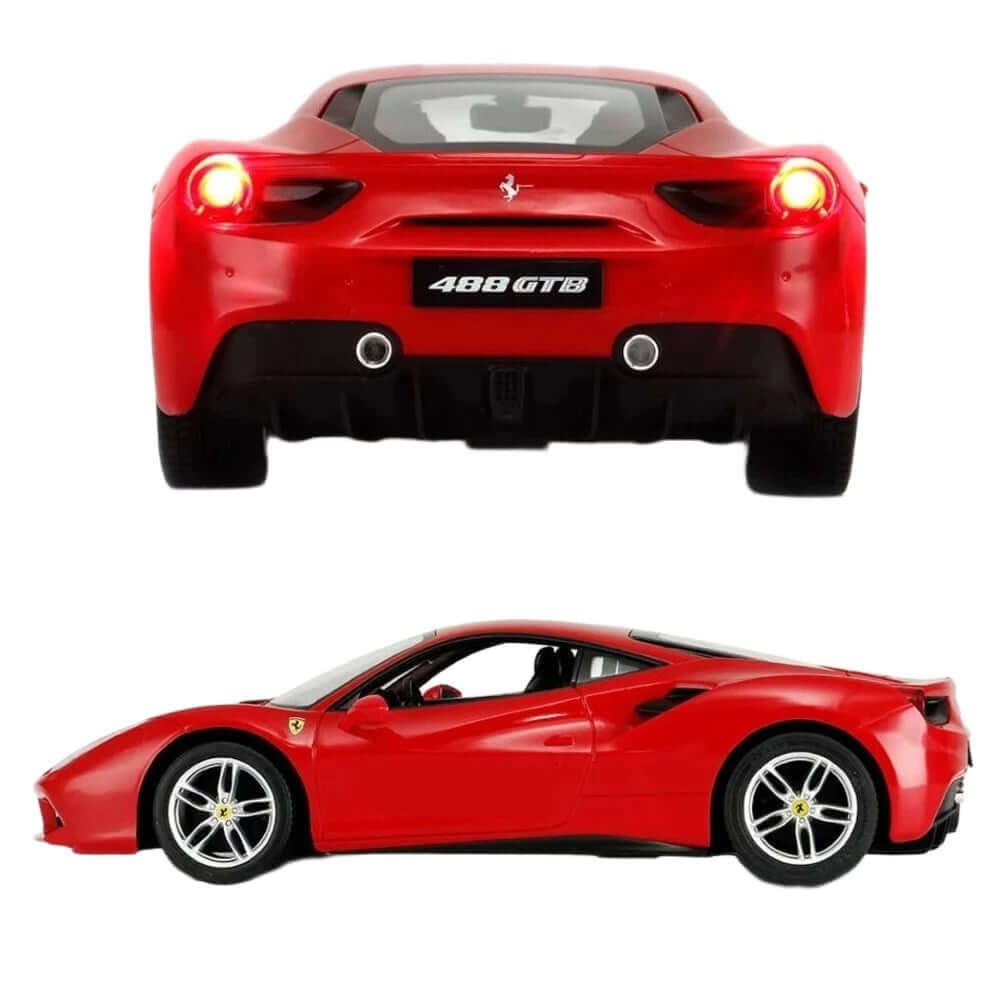 Rastar Ferrari 488 GTB Işıklı Uzaktan Kumandalı Araba Kırmızı - Roket Oyuncak