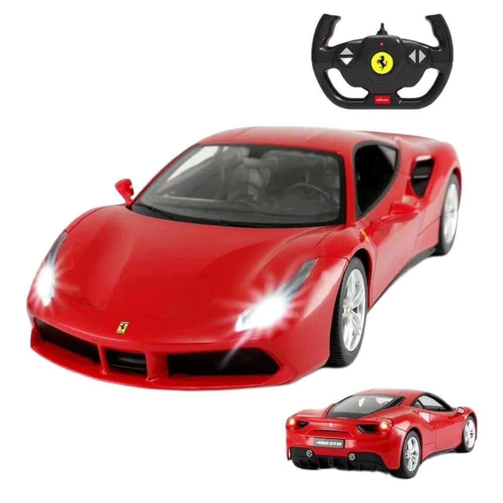 Rastar Ferrari 488 GTB Işıklı Uzaktan Kumandalı Araba Kırmızı - Roket Oyuncak