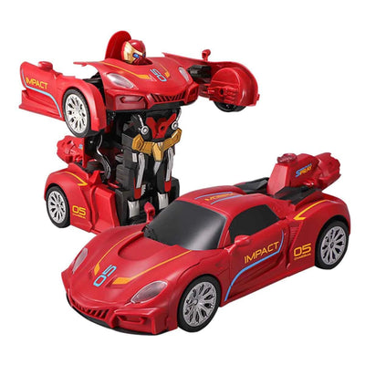 Revolt Transforming Robot Racer Uzaktan Kumandalı Sesli ve Işıklı Robotlar Kırmızı Robot - Roket Oyuncak