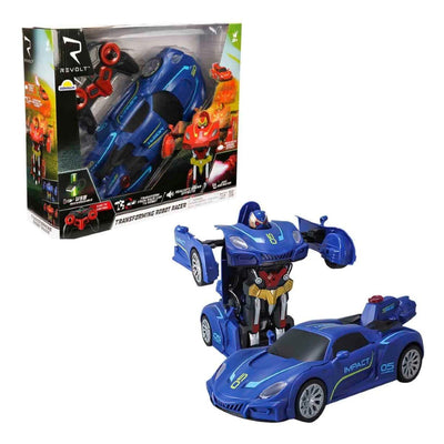 Revolt Transforming Robot Racer Uzaktan Kumandalı Sesli ve Işıklı Robotlar Mavi Robot - Roket Oyuncak