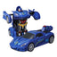 Revolt Transforming Robot Racer Uzaktan Kumandalı Sesli ve Işıklı Robotlar Mavi Robot - Roket Oyuncak