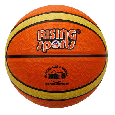 Rising Sports 5 Numara Basketbol Topu 12 Panelli Kauçuk Kaplama Makine Dikişli Top - Roket Oyuncak