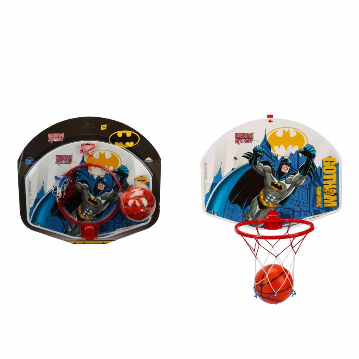 Rising Sports Batman Basketbol Potası 10 cm Top Dahil Pratik Kurulumlu Çocuk Pota Seti - Roket Oyuncak