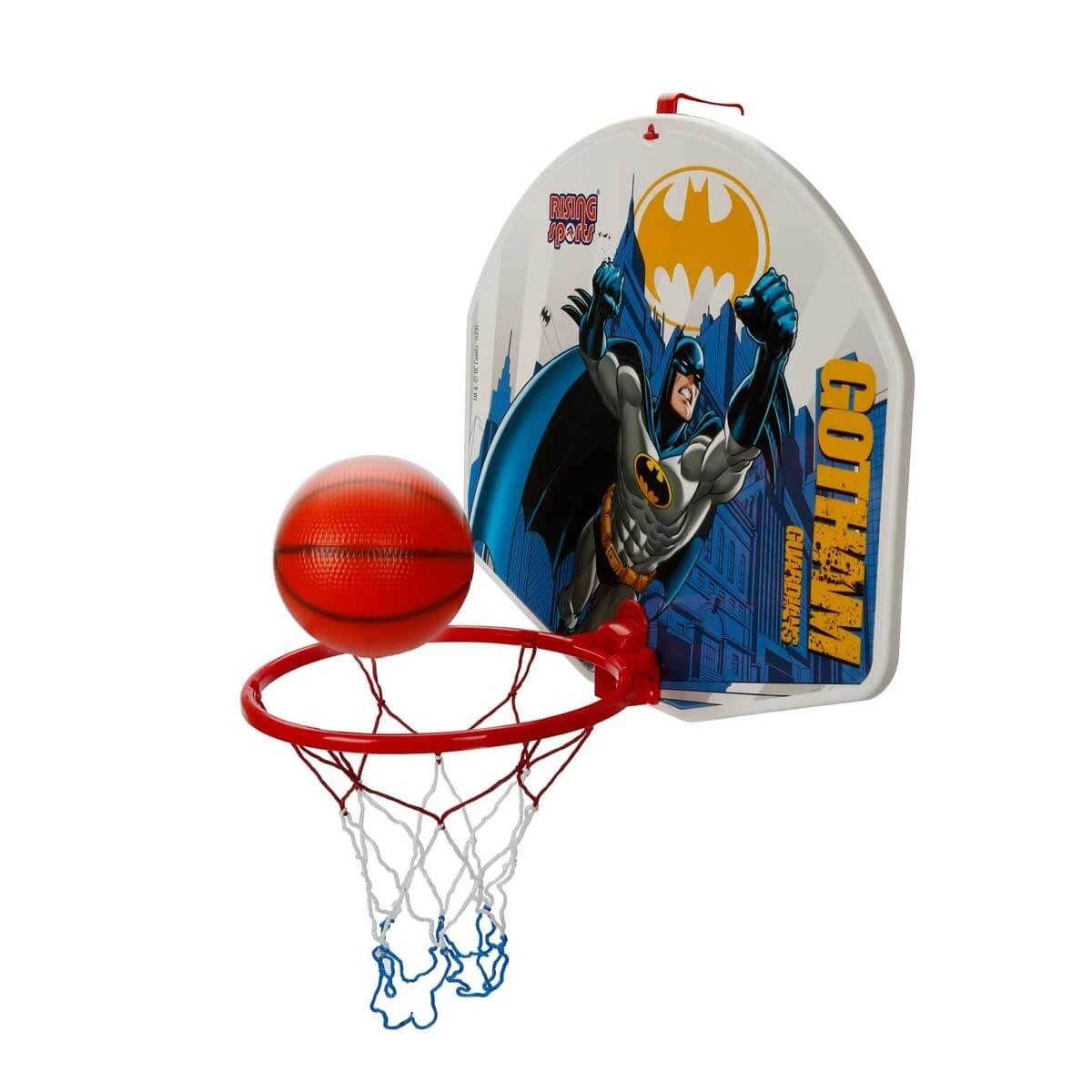 Rising Sports Batman Basketbol Potası 10 cm Top Dahil Pratik Kurulumlu Çocuk Pota Seti - Roket Oyuncak