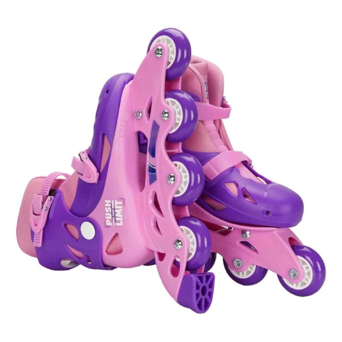 Rising Sports Inline 4 Teker Paten Pembe Renkli, 34 - 37 Numara Ayarlanabilir, Ergonomik Tasarımlı ve Yüksek Performanslı Çocuk Pateni - Roket Oyuncak