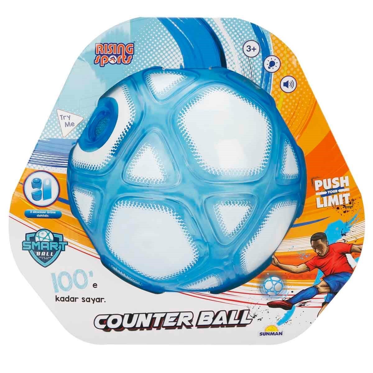 Rising Sports Smartball Akıllı Futbol Topu 100’e Kadar Sayan Dijital Sayaç, Sesli ve Işıklı Geri Bildirimli Profesyonel Sektirme Topu - Roket Oyuncak