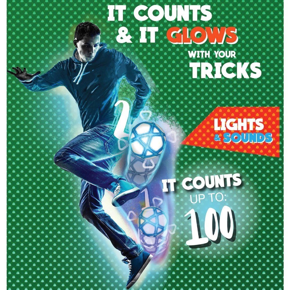 Rising Sports Smartball Akıllı Futbol Topu 100’e Kadar Sayan Dijital Sayaç, Sesli ve Işıklı Geri Bildirimli Profesyonel Sektirme Topu - Roket Oyuncak