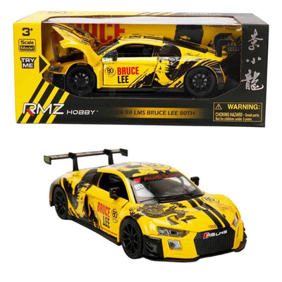 RMZ Hobby Sesli ve Işıklı Model Araba Bruce Lee Audi LMS Sarı - Roket Oyuncak