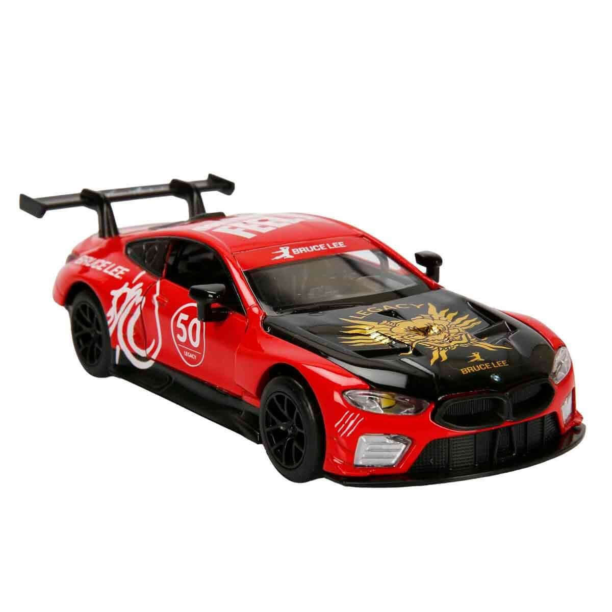 RMZ Hobby Sesli ve Işıklı Model Araba Bruce Lee Bmw M8 GTE Kırmızı - Roket Oyuncak