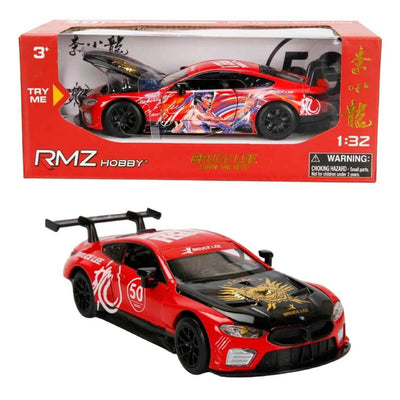 RMZ Hobby Sesli ve Işıklı Model Araba Bruce Lee Bmw M8 GTE Kırmızı - Roket Oyuncak
