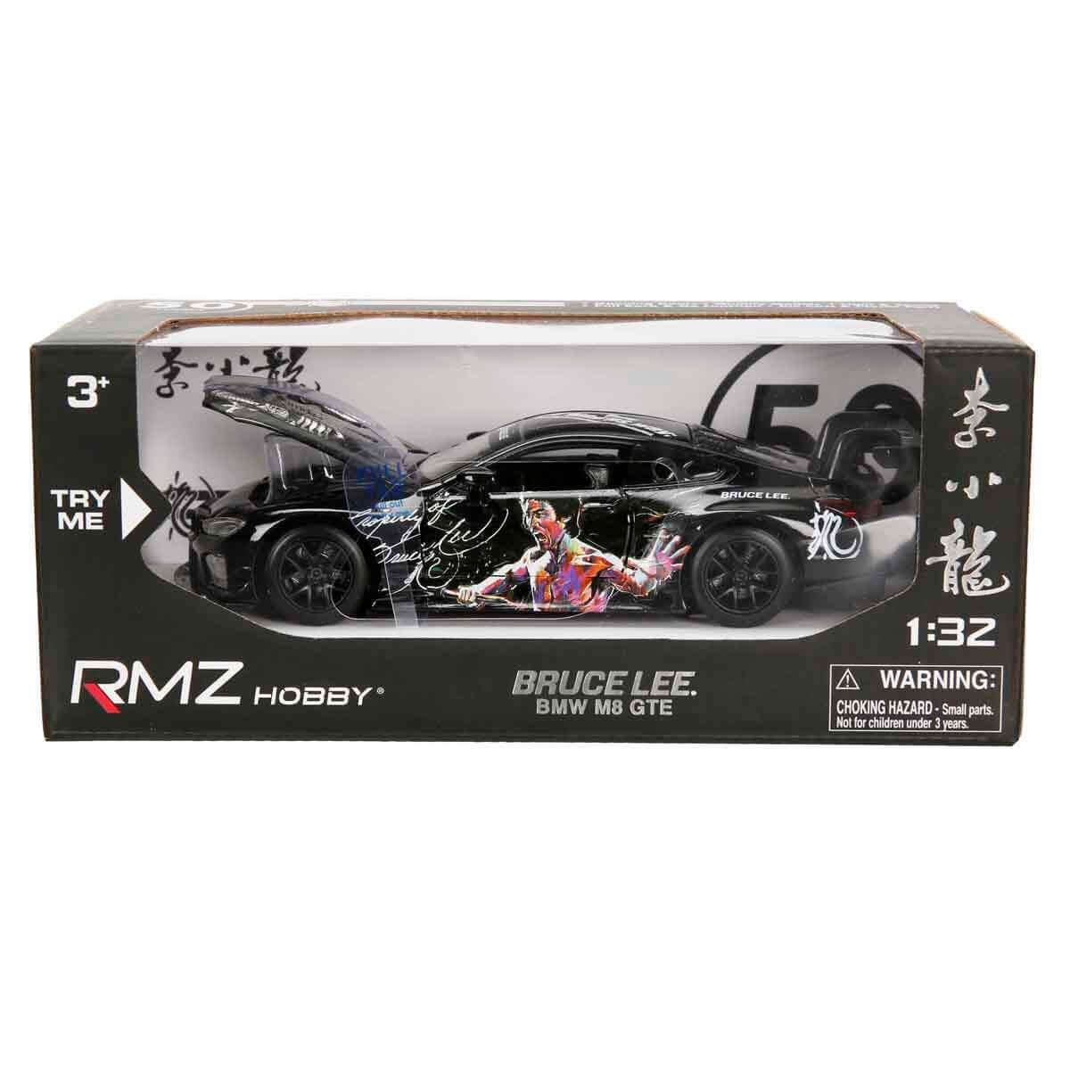 RMZ Hobby Sesli ve Işıklı Model Araba Bruce Lee Bmw M8 GTE Siyah - Roket Oyuncak