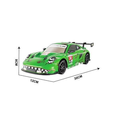 SDX 1:12 4WD Uzaktan Kumandalı Drift Arabası 30 Km/H Işıklı ve Şarjlı 2.4 GHz RC Araba Yeşil Model - Roket Oyuncak