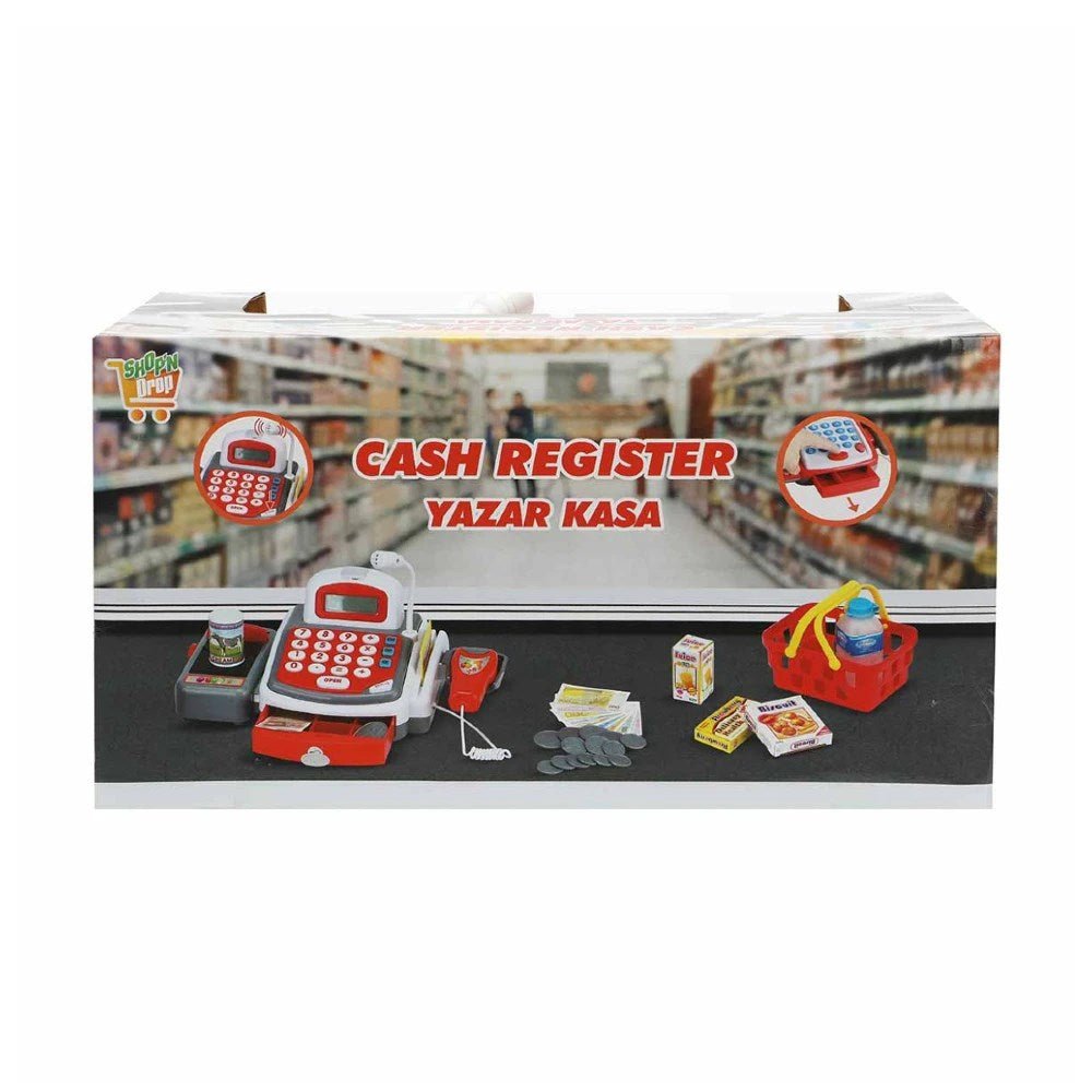 Shopn Drop Sesli ve Işıklı Mikrofonlu Yazar Kasa Seti - Roket Oyuncak