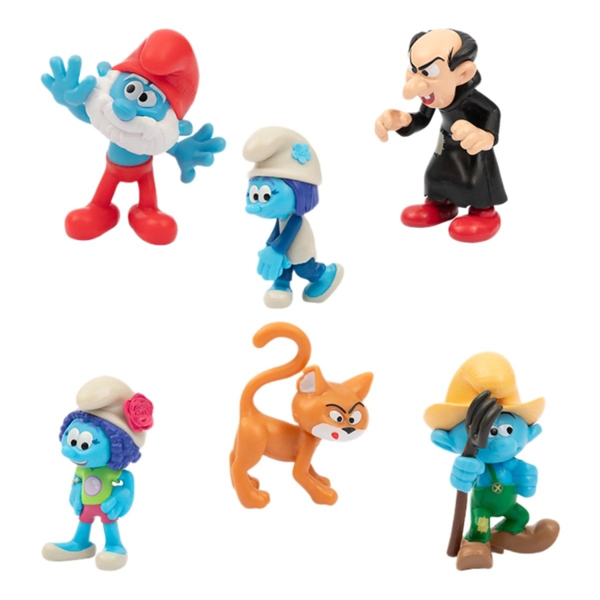 Şirinler 6'lı Figür Seti S2 PUF46000 Gargamel Şirin Baba - Roket Oyuncak