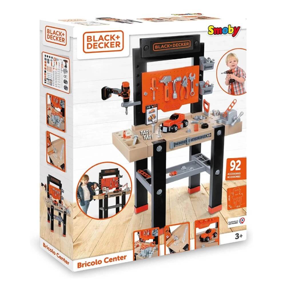 Smoby Black & Decker Bricolo Çalışma Tamir Tezgahı - Roket Oyuncak