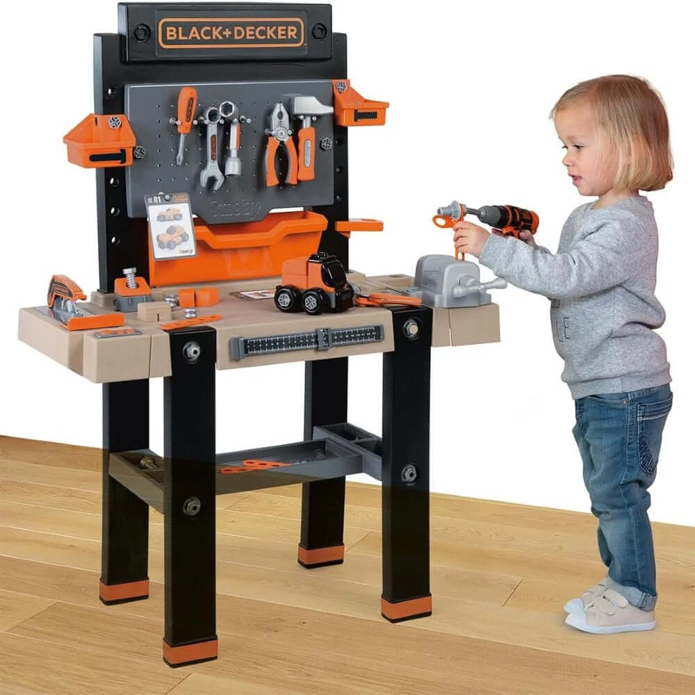 Smoby Black & Decker Brıcolo Ultımate Çalışma Tamir Tezgahı - Roket Oyuncak